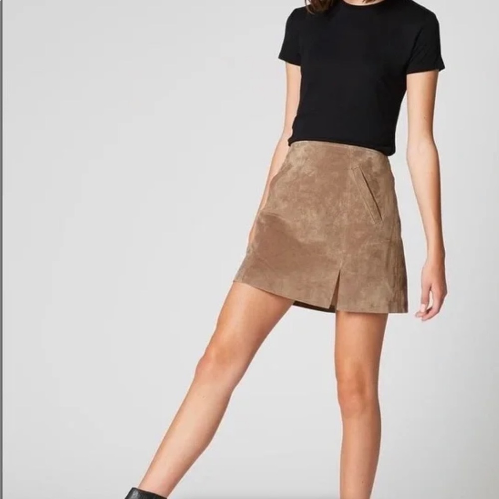 Blank NYC Suede Skirt in Taupe - Like New (Worn once)